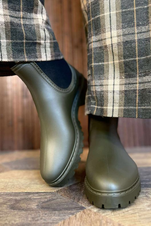 Highland Rain Boot Khaki